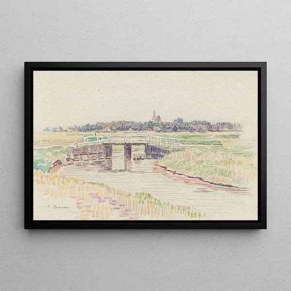 Paul Baum - Landschaft mit Brcke.webp