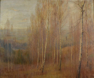 De wilgen in de winter - Paul Bocquet — weergave van het kunstwerk