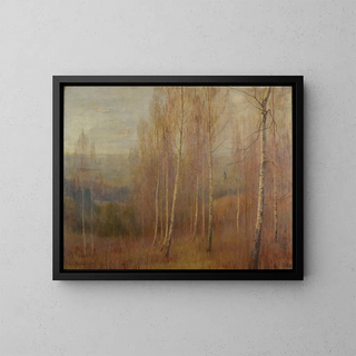 De wilgen in de winter - Paul Bocquet — ingelijst kunstwerk aan de muur