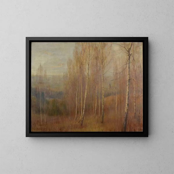 De wilgen in de winter - Paul Bocquet — ingelijst kunstwerk aan de muur