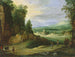 Landschap met mannen die chicane spelen - Paul Bril — weergave van het kunstwerk