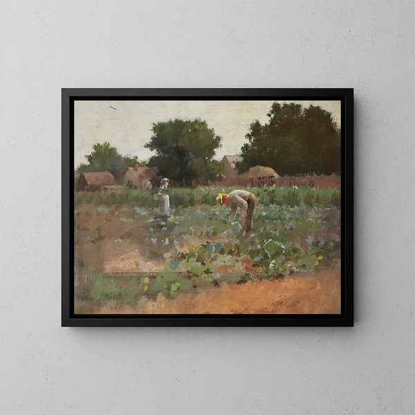 Champ de choux - Paul Cornoyer — ingelijst kunstwerk aan de muur