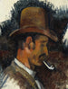 Man met een pijp - Paul Cézanne — weergave van het kunstwerk