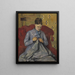 Portret van de vrouw van de kunstenaar - Paul Cézanne — ingelijst kunstwerk aan de muur