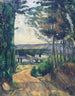 Route naar het meer - Paul Cézanne — weergave van het kunstwerk