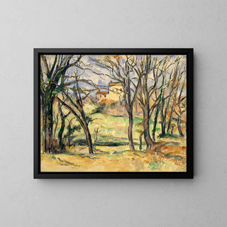 Paul Czanne - Trees and Houses Near the Jas de Bouffan.webp