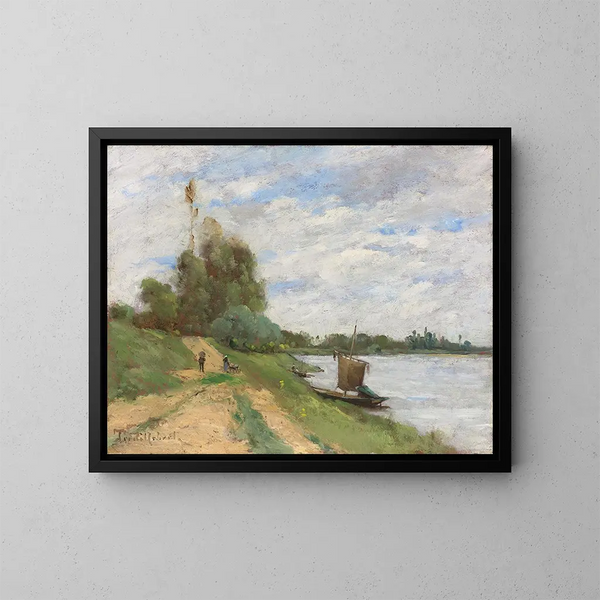 De Zeilboot - Paul Désiré Trouillebert — ingelijst kunstwerk aan de muur