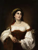 Vrouwelijk Italiaans schilderij met tambourijn - Paul Emil Jacobs — weergave van het kunstwerk