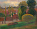Een boerderij in Bretagne - Paul Gauguin — weergave van het kunstwerk