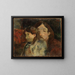 Figuren in een interieur - Paul Gauguin — ingelijst kunstwerk aan de muur
