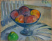 van een fruitbord op een tuinstoel - Paul Gauguin — weergave van het kunstwerk