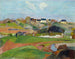 Landschap in Le Pouldu - Paul Gauguin — weergave van het kunstwerk