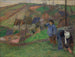 Landschap van Bretagne - Paul Gauguin — weergave van het kunstwerk