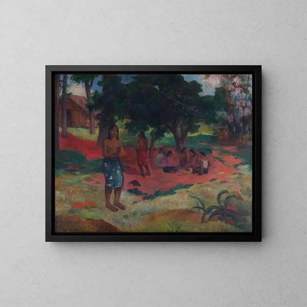 Mots chuchotés Parau Parau - Paul Gauguin — ingelijst kunstwerk aan de muur
