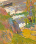 van de Vissers en zwemmers op de Aven - Paul Gauguin — weergave van het kunstwerk
