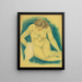 Nuu zittend gezien van boven - Paul Gauguin — ingelijst kunstwerk aan de muur