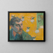 Zelfportret met het portret van Bernard Les Misérables - Paul Gauguin — ingelijst kunstwerk aan de muur