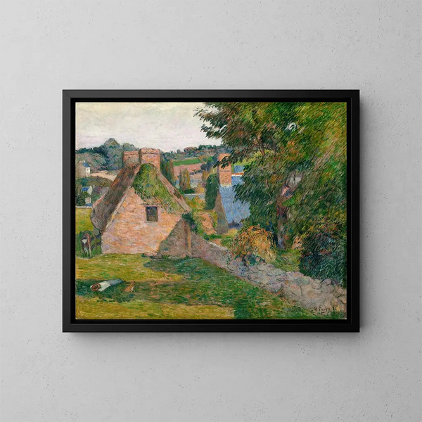 Het veld van DeroutLollichon - Paul Gauguin — ingelijst kunstwerk aan de muur