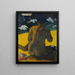 Vrouw op het strand Vrouw op het strand - Paul Gauguin — ingelijst kunstwerk aan de muur