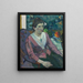 Vrouw voor een stilleven van Cézanne - Paul Gauguin — ingelijst kunstwerk aan de muur