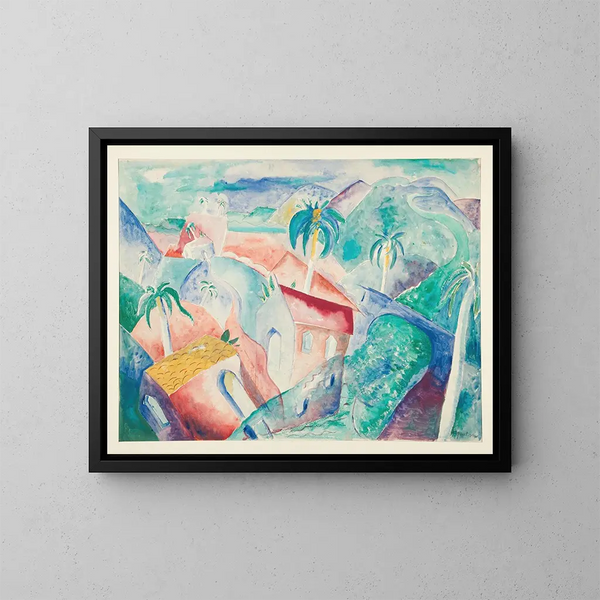 Landschap Cuba - Paul Gauguin — ingelijst kunstwerk aan de muur
