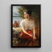 La jolie pêcheuse - Paul Hermann Wagner — framed artwork on a wall