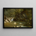 Forest Stream Painting - Paul Huet — framed artwork on a wall