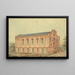zijaanzicht van het gebouw - Paul J. Pelz — ingelijst kunstwerk aan de muur