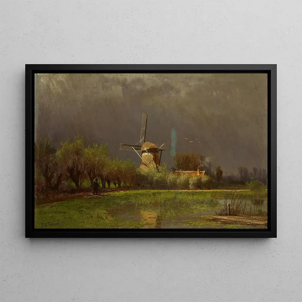 Paul Joseph Constantin Gabril - Landscape with windmill.webp
