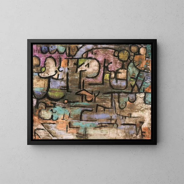 Na de zondvloed - Paul Klee — ingelijst kunstwerk aan de muur