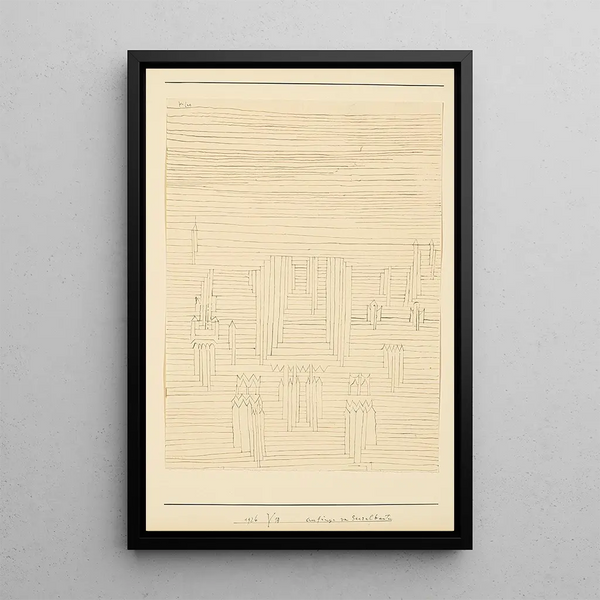 Paul Klee - Anfnge von Sakralbauten Beginnings of sacred buildings.webp
