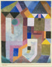 Architectuur in kleur - Paul Klee — weergave van het kunstwerk