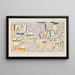 Côte de Provence 7 - Paul Klee — ingelijst kunstwerk aan de muur