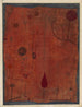 Vruchten op een rode achtergrond - Paul Klee — weergave van het kunstwerk
