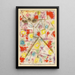 E Commemorative Leaf Painting - Paul Klee — framed artwork on a wall