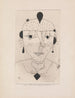 schets van een portret van een geklede dame - Paul Klee — weergave van het kunstwerk