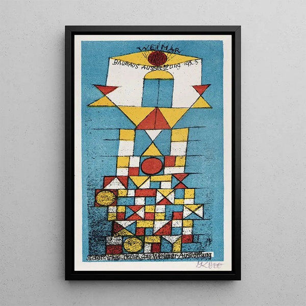 Paul Klee - Postcard on the occasion of the Lofty person exhibition in Bauhaus.webp