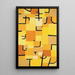 Signs in Yellow - Paul Klee — framed artwork on a wall