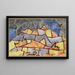 Strikte vorm van berg, kristalline berg - Paul Klee — ingelijst kunstwerk aan de muur