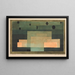 Het firmament boven de tempel - Paul Klee — ingelijst kunstwerk aan de muur