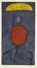 with an umbrella - Paul Klee — artwork view