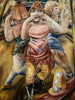 van Circusdansers die zoenen - Paul Kleinschmidt — weergave van het kunstwerk