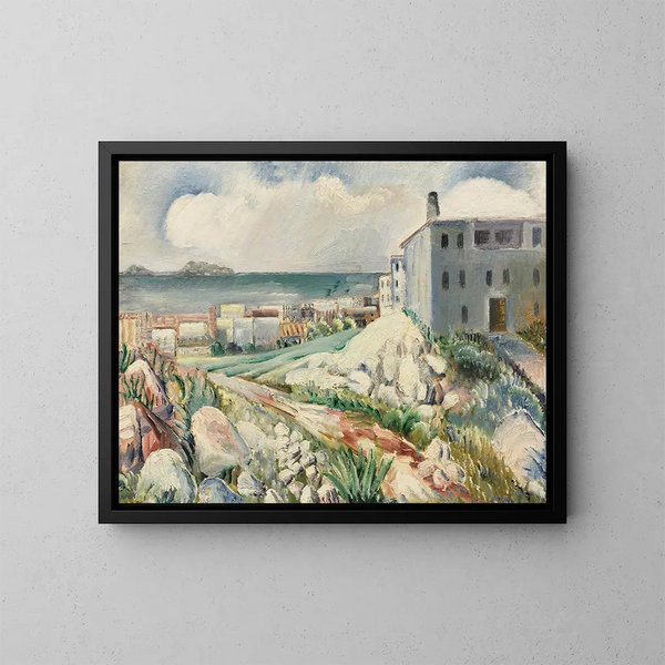 Landschap bij Marseille - Paul Kleinschmidt — ingelijst kunstwerk aan de muur