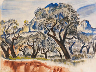 Paul Kleinschmidt - Sdfranzsische Landschaft mit Bumen.webp