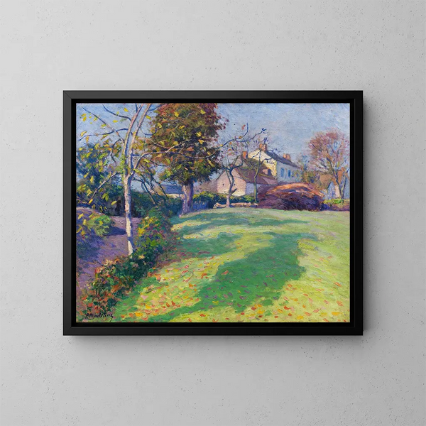 In de tuin - Paul Madeline — ingelijst kunstwerk aan de muur