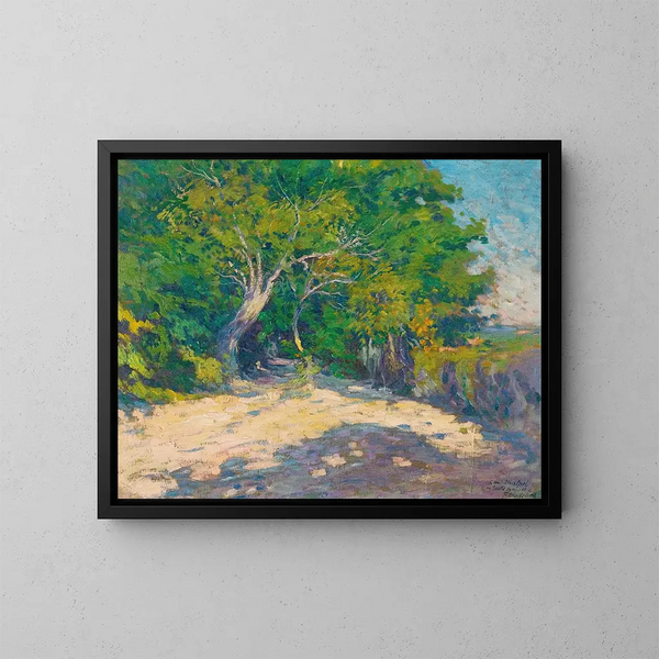 Landschap - Paul Madeline — ingelijst kunstwerk aan de muur