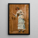 Portrait of a Woman - Paul Merwart — framed artwork on a wall