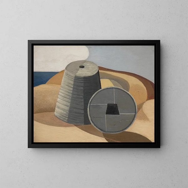 Mineraalobjecten - Paul Nash — ingelijst kunstwerk aan de muur
