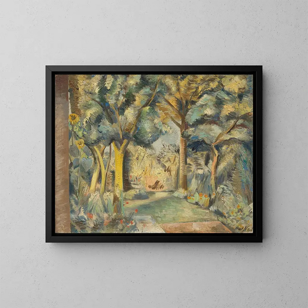 Het tuin in Meadle - Paul Nash — ingelijst kunstwerk aan de muur