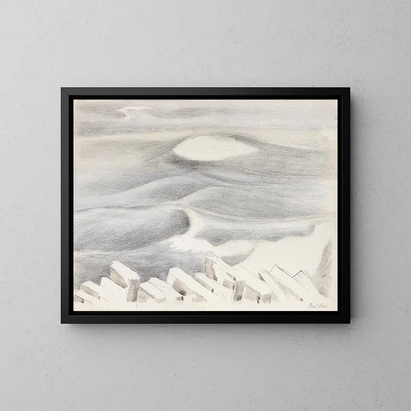 Golven - Paul Nash — ingelijst kunstwerk aan de muur